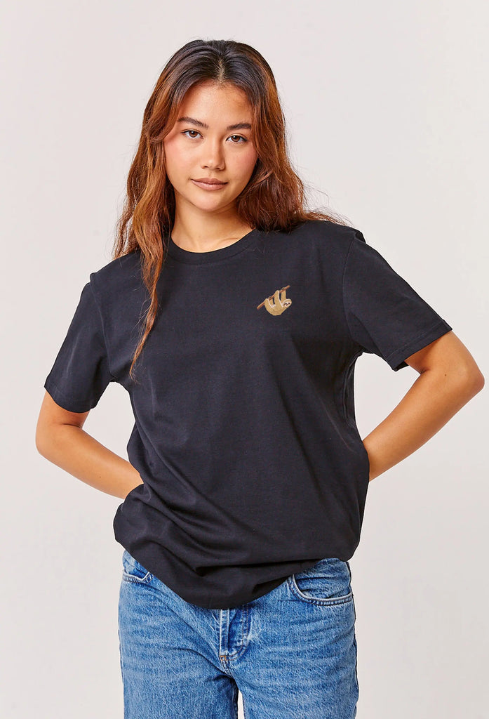 sloth womens t-shirt Big Wild Thought