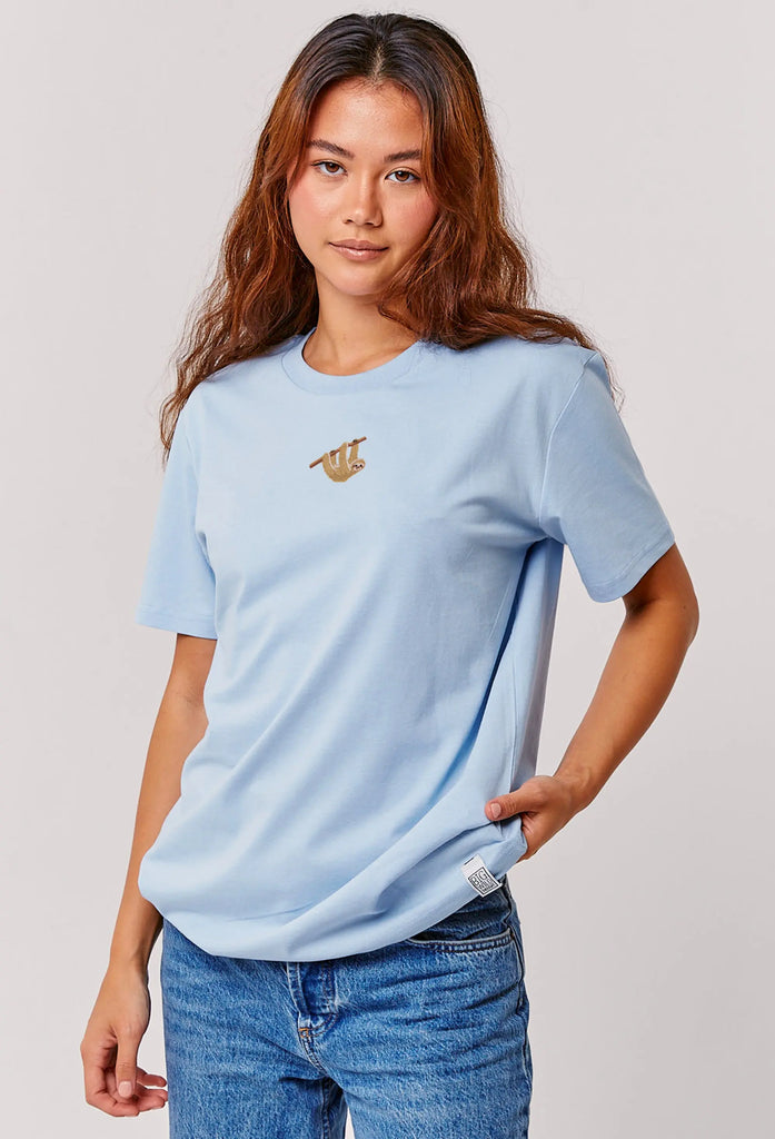 sloth womens t-shirt Big Wild Thought