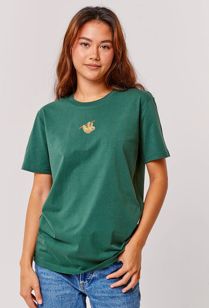sloth womens t-shirt Big Wild Thought