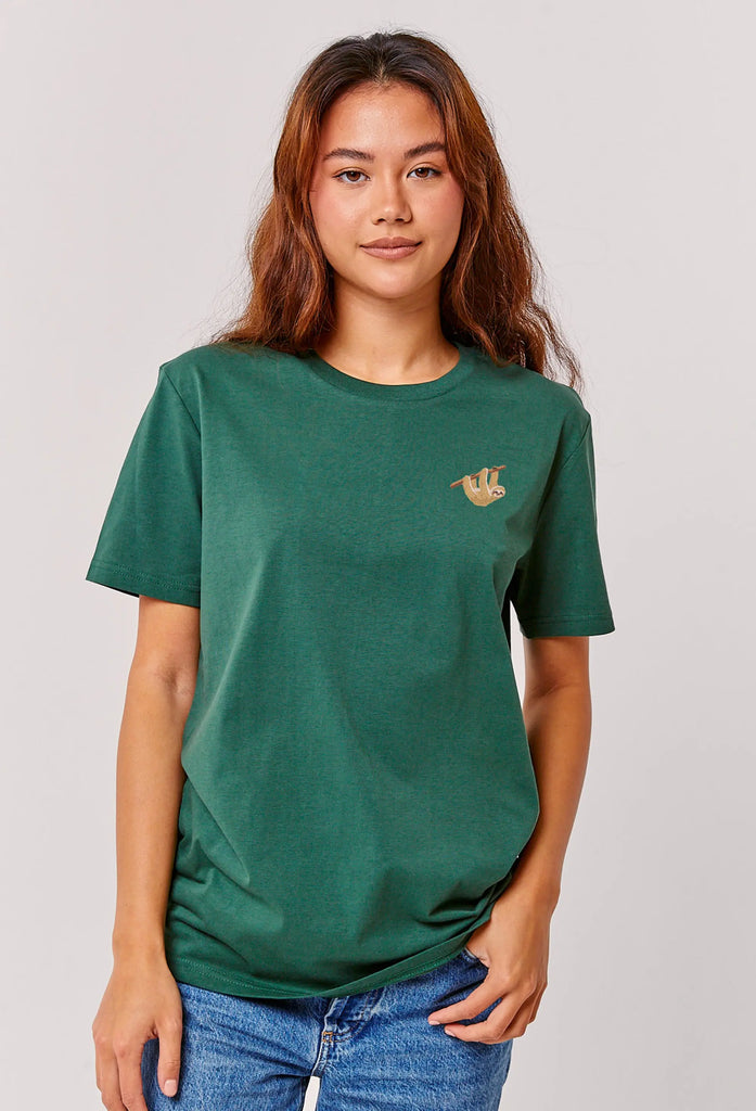 sloth womens t-shirt Big Wild Thought