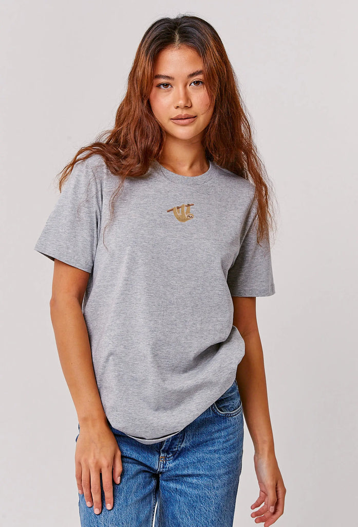 sloth womens t-shirt Big Wild Thought
