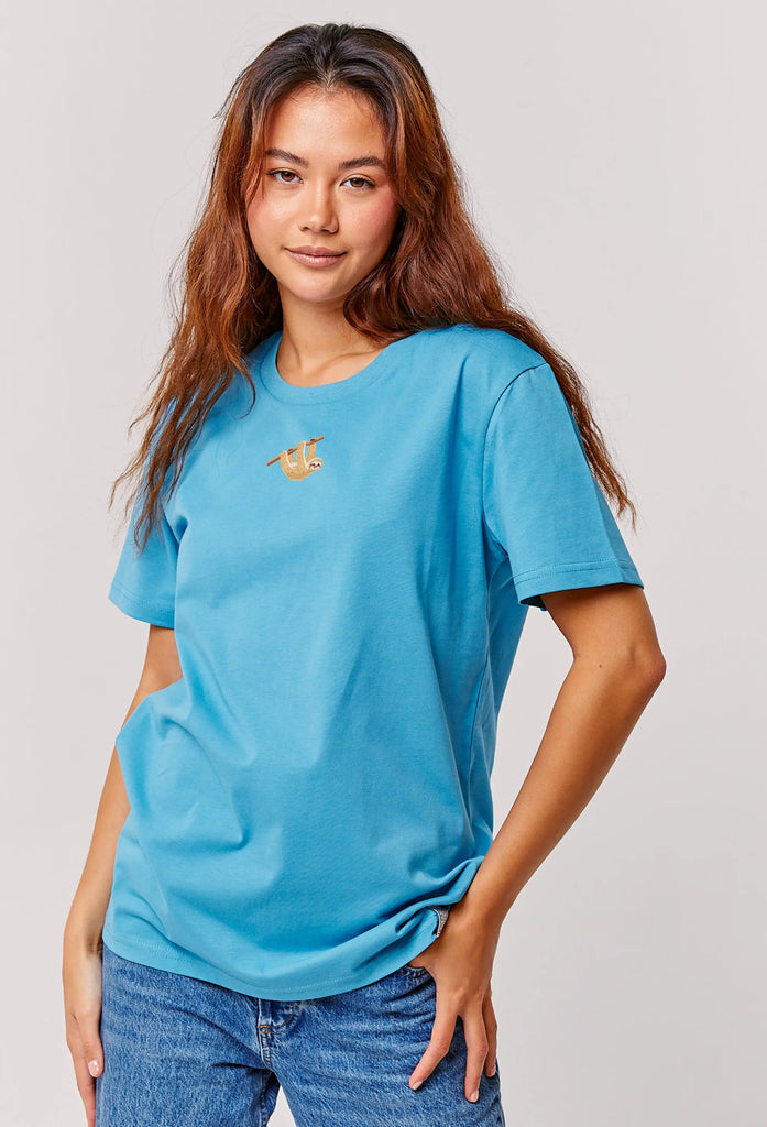 sloth womens t-shirt Big Wild Thought