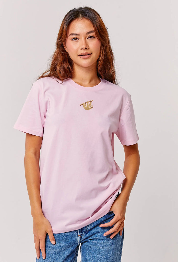 sloth womens t-shirt Big Wild Thought