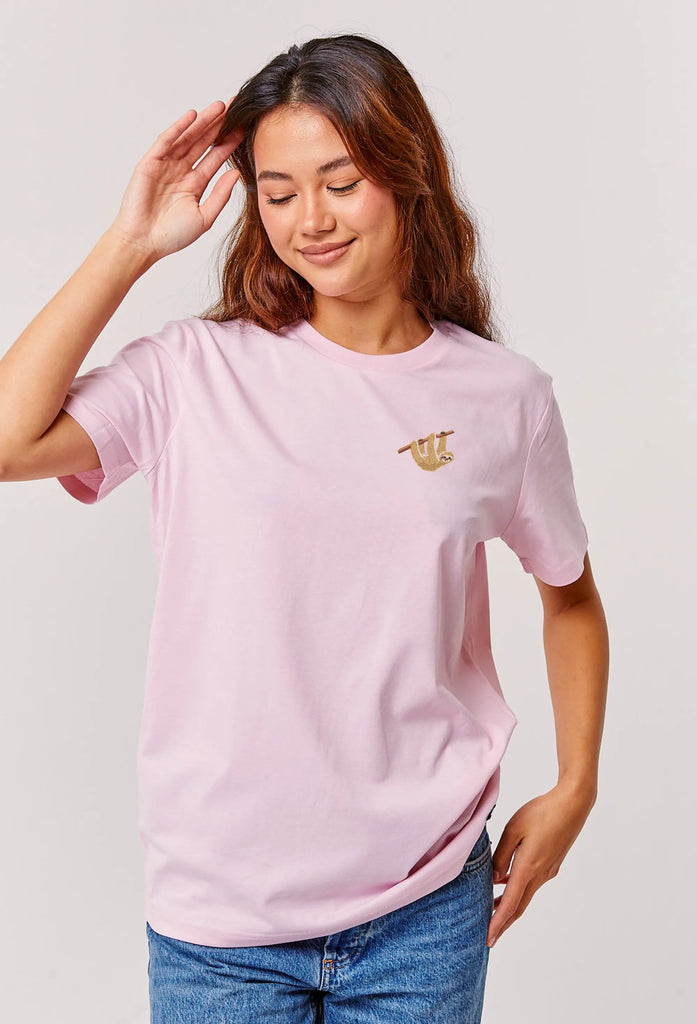 sloth womens t-shirt Big Wild Thought