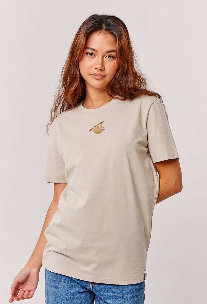 sloth womens t-shirt Big Wild Thought