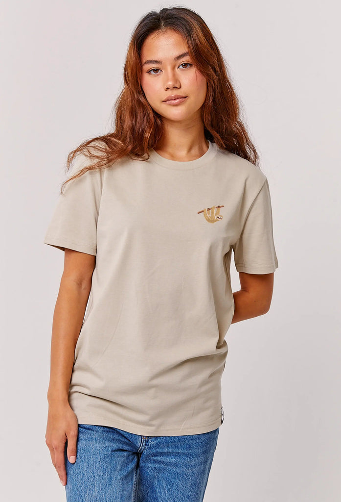 sloth womens t-shirt Big Wild Thought