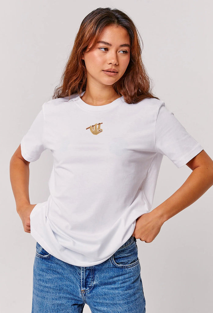 sloth womens t-shirt Big Wild Thought