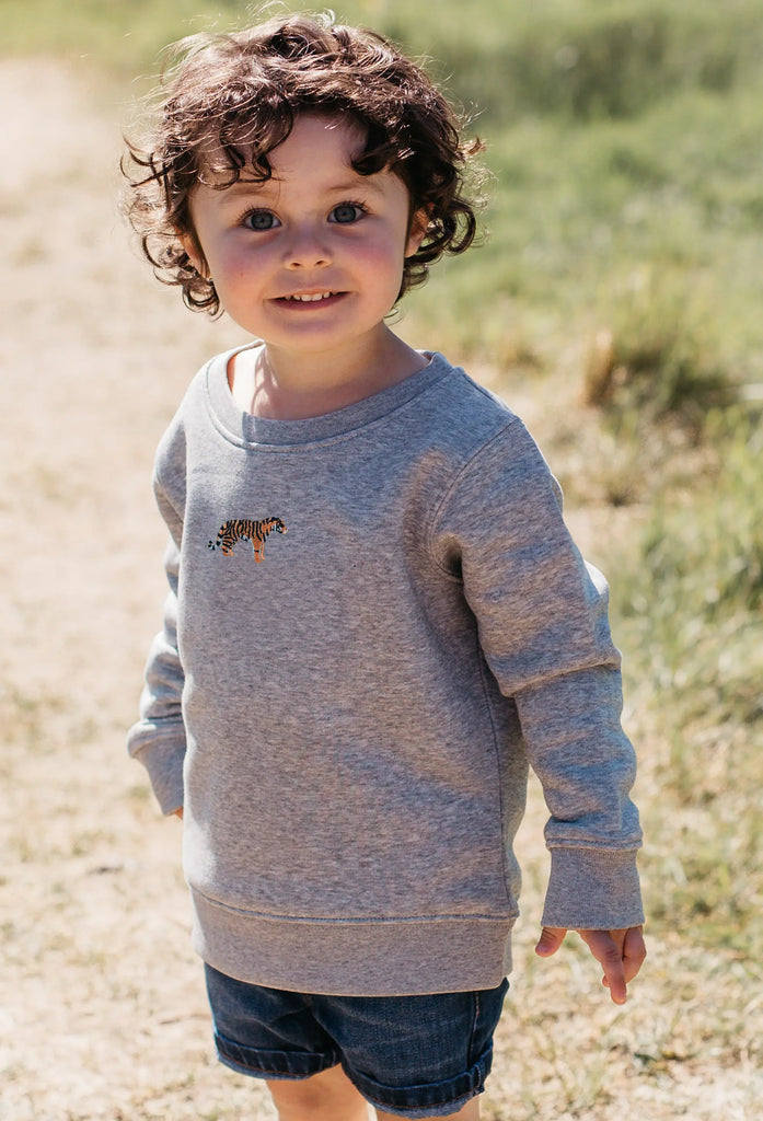 tiger childrens sweatshirt Big Wild Thought