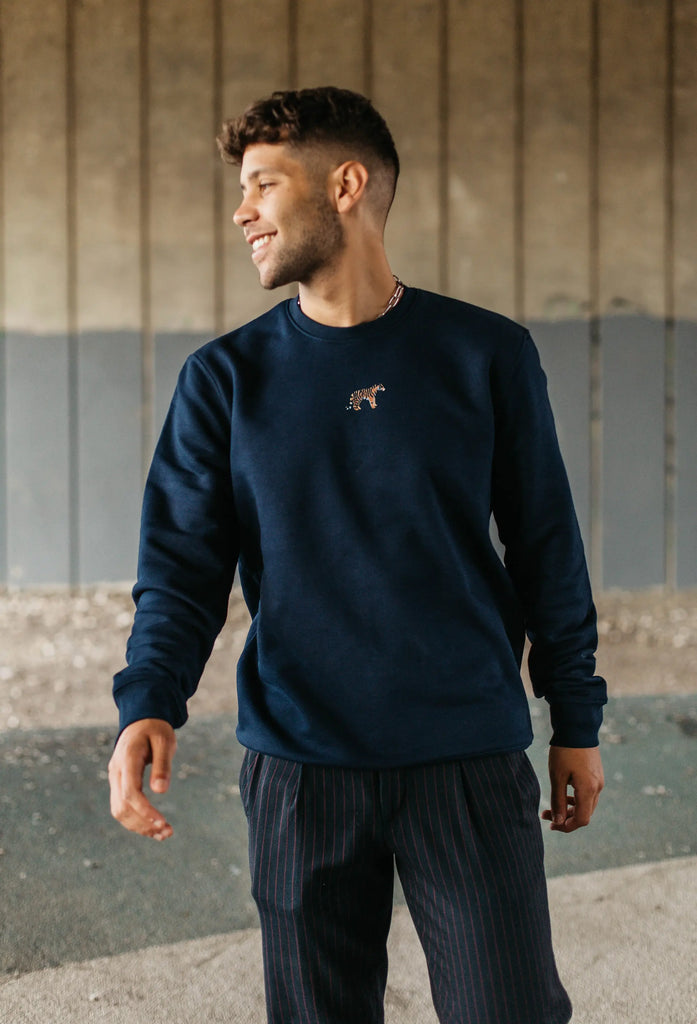 tiger mens sweatshirt Big Wild Thought