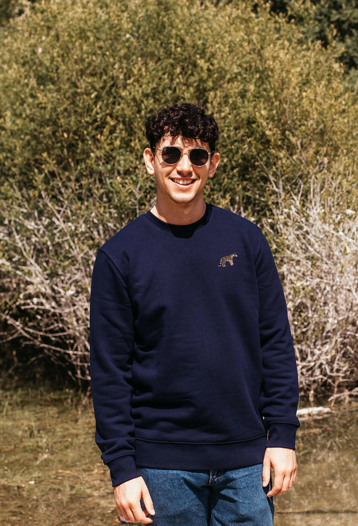 tiger mens sweatshirt Big Wild Thought