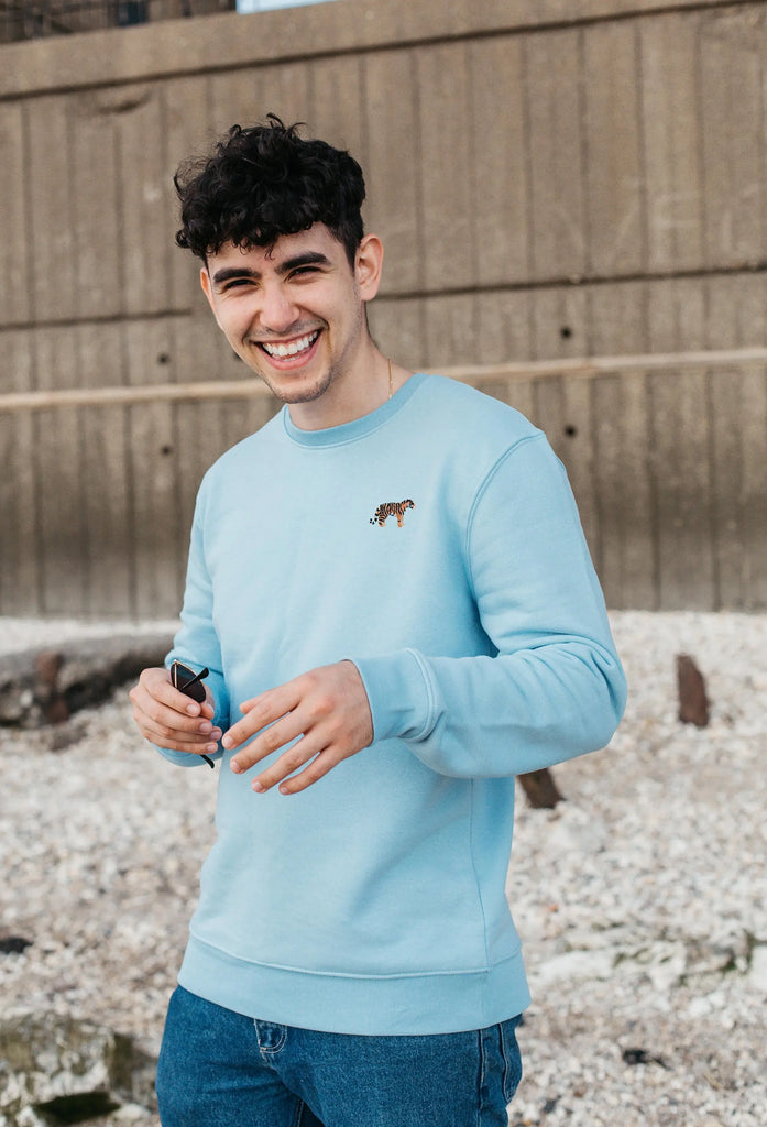 tiger mens sweatshirt Big Wild Thought