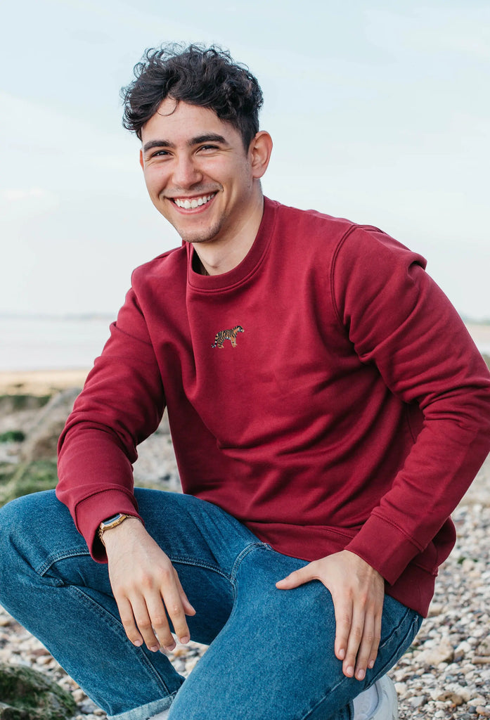 tiger mens sweatshirt Big Wild Thought