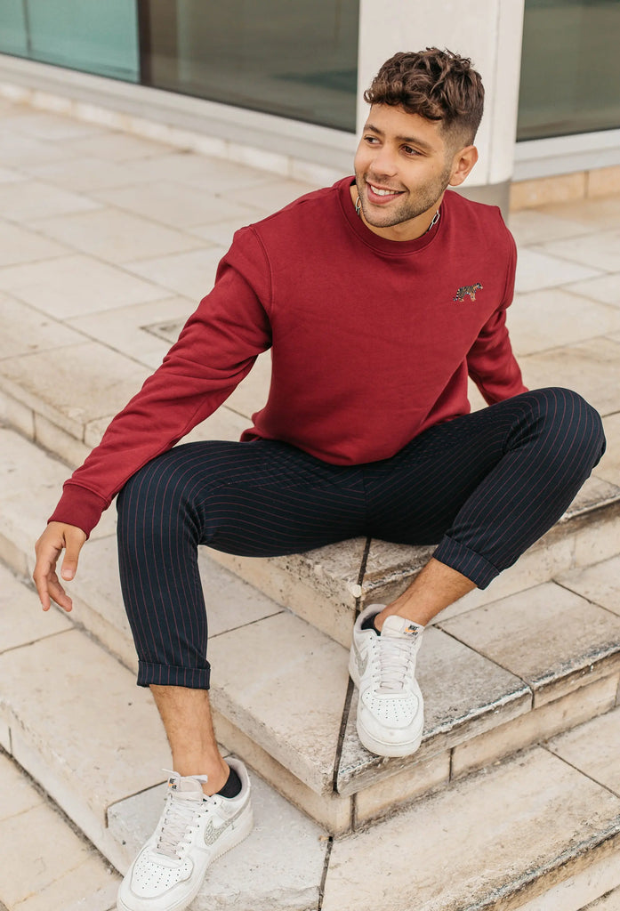 tiger mens sweatshirt Big Wild Thought