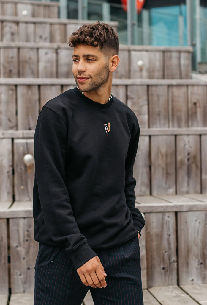woodpecker mens sweatshirt Big Wild Thought