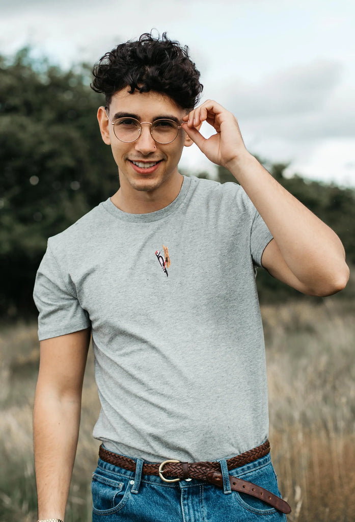 woodpecker mens t-shirt Big Wild Thought
