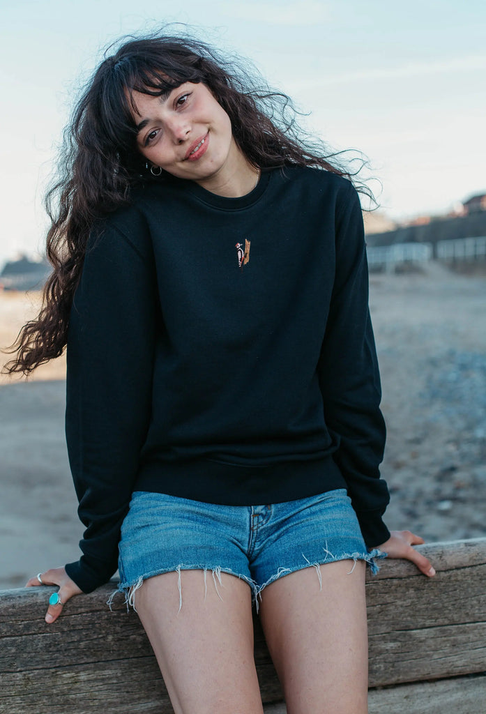 woodpecker womens sweatshirt Big Wild Thought