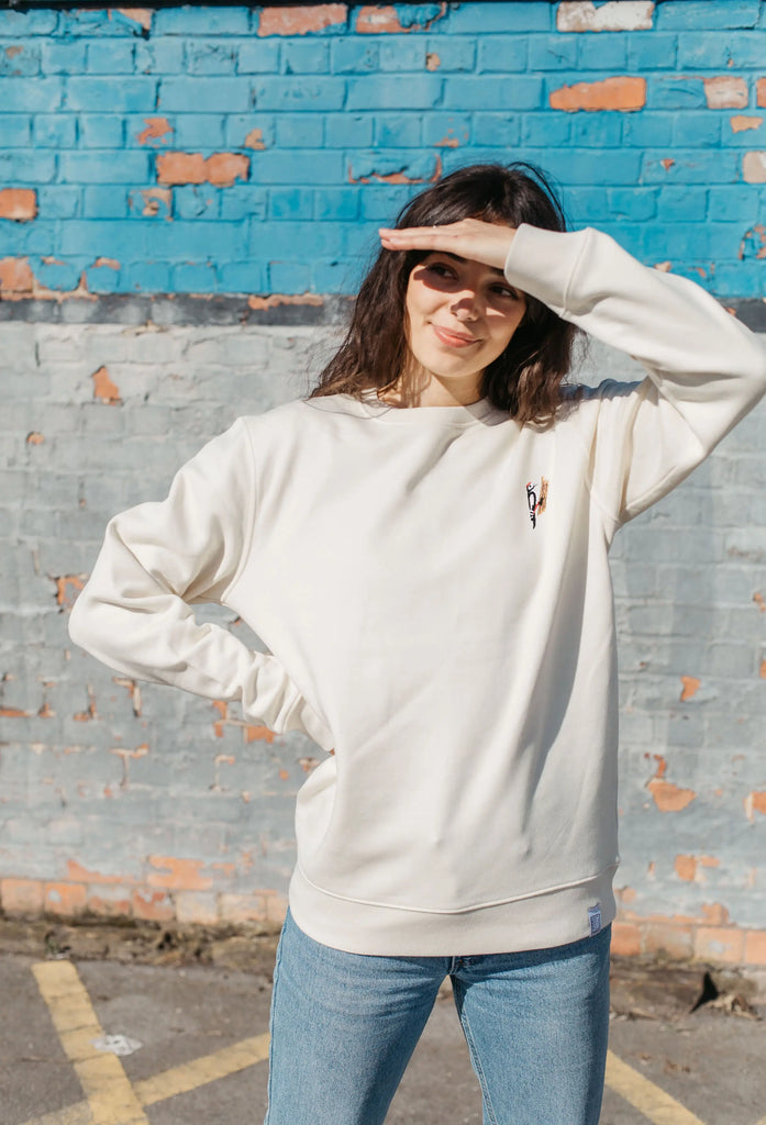 woodpecker womens sweatshirt Big Wild Thought