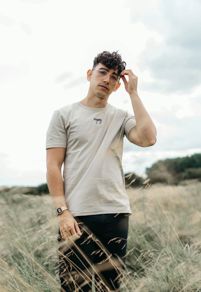 zebra mens t-shirt Big Wild Thought