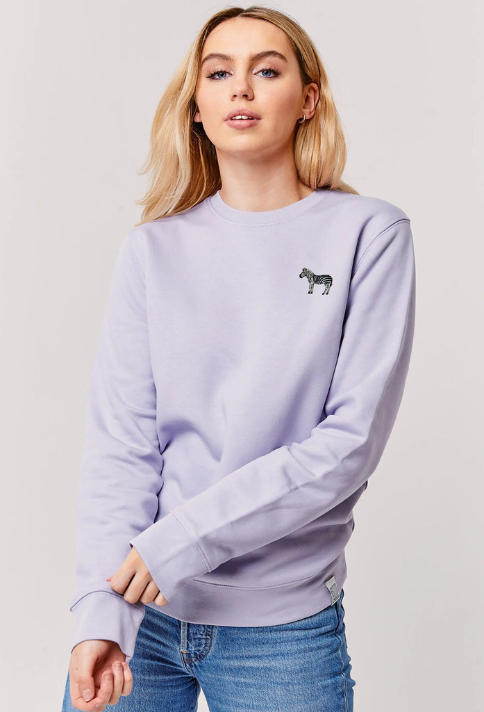 zebra womens sweatshirt Big Wild Thought