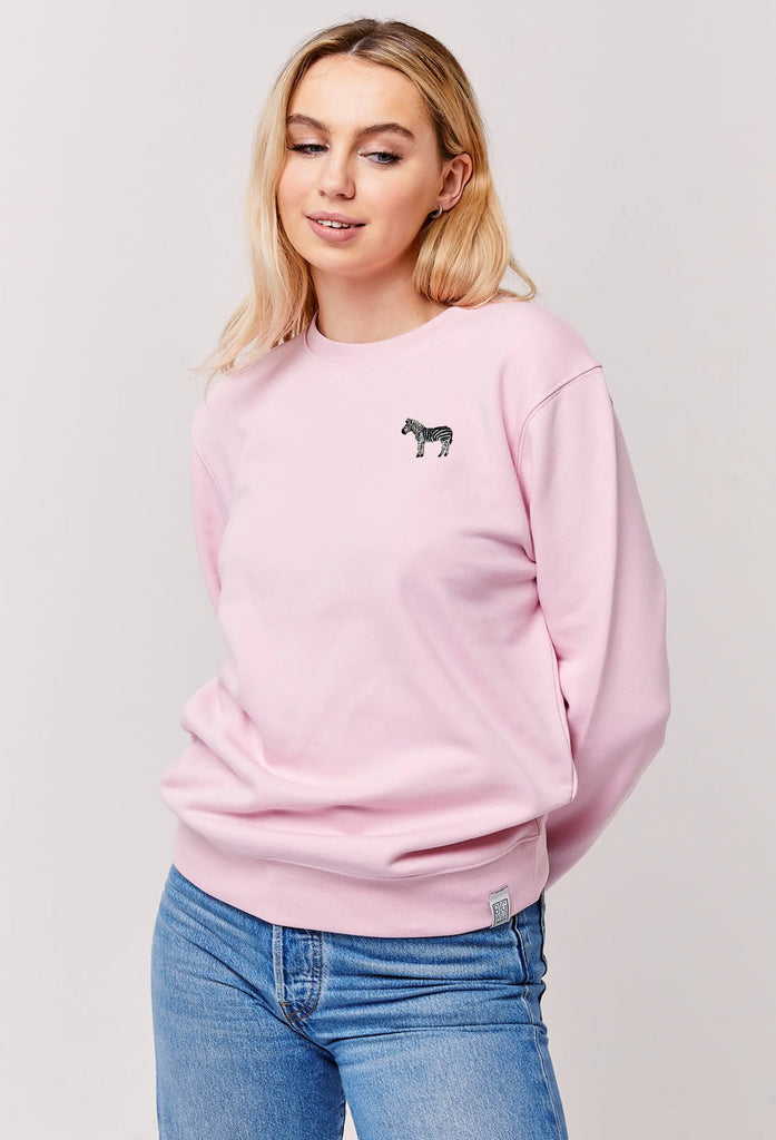 zebra womens sweatshirt Big Wild Thought