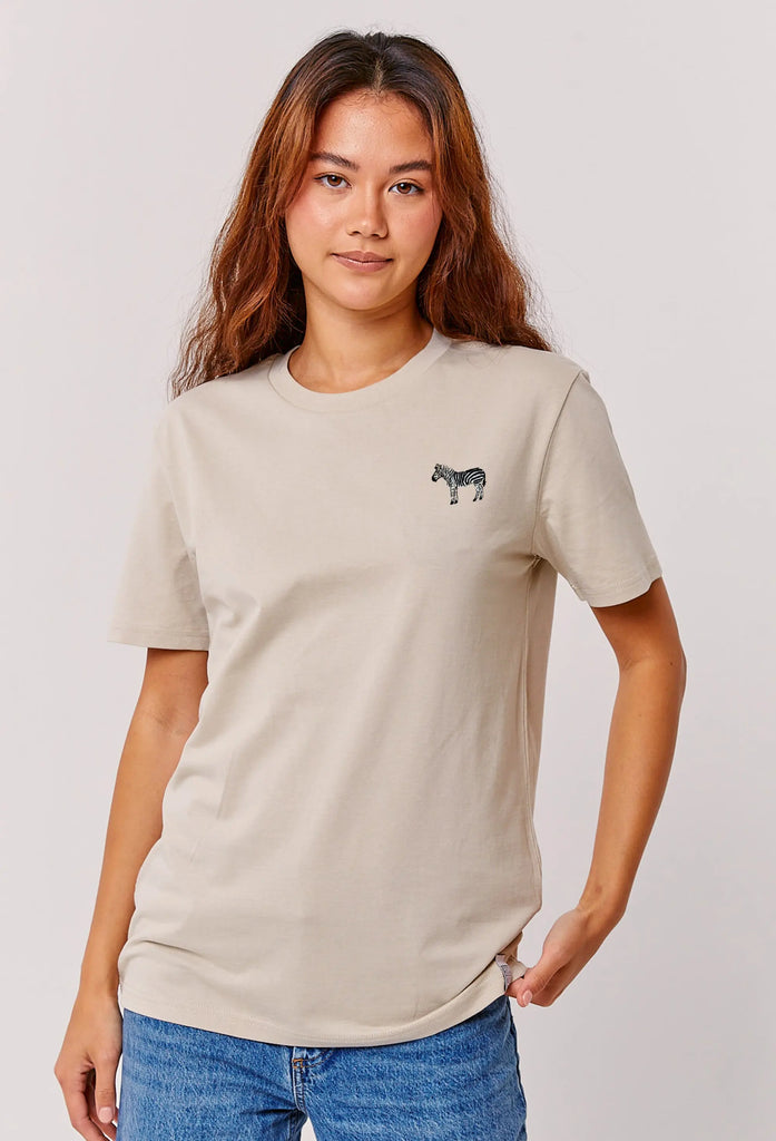 zebra womens t-shirt Big Wild Thought