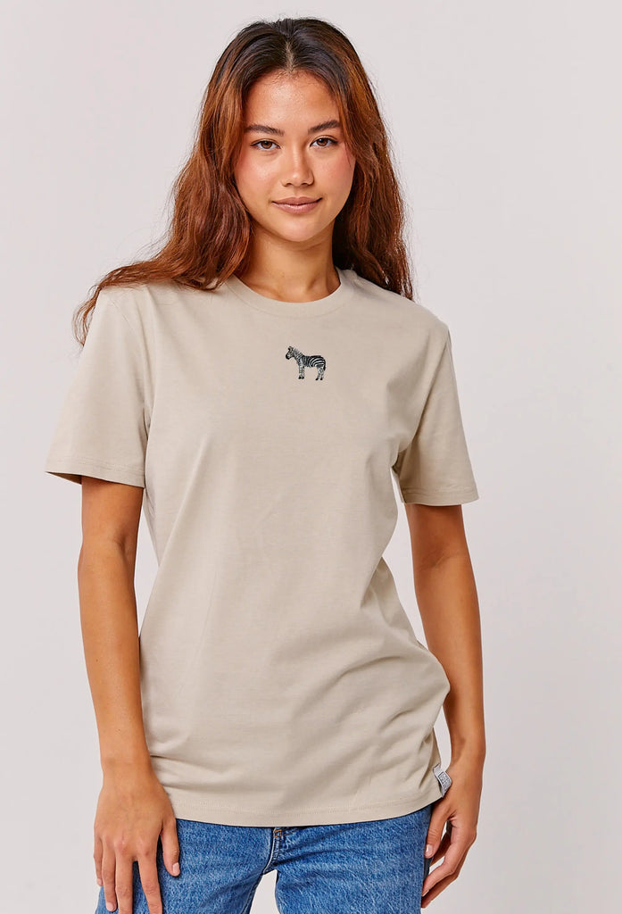 zebra womens t-shirt Big Wild Thought