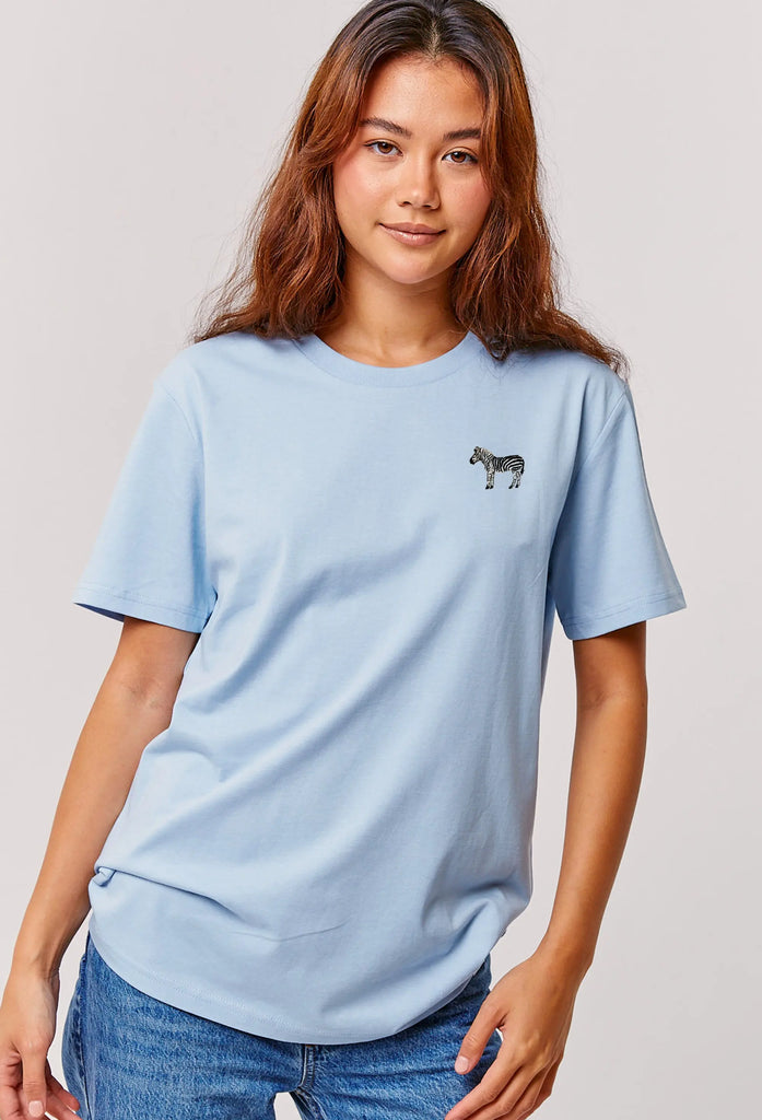 zebra womens t-shirt Big Wild Thought