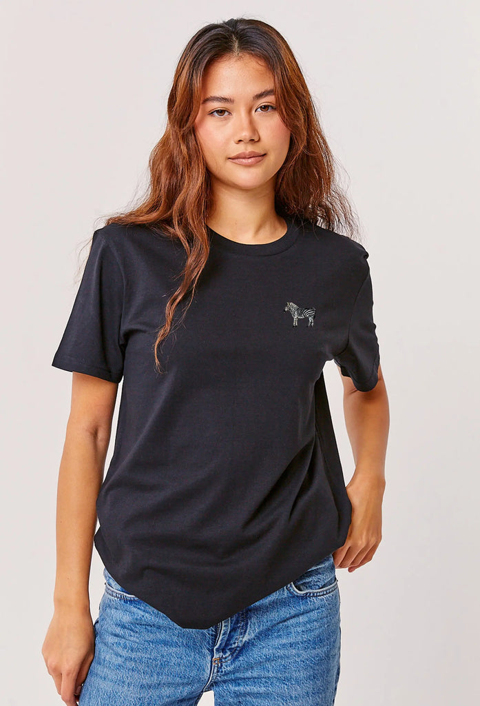 zebra womens t-shirt Big Wild Thought