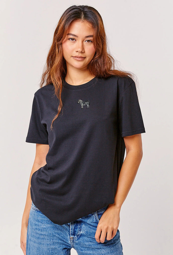 zebra womens t-shirt Big Wild Thought