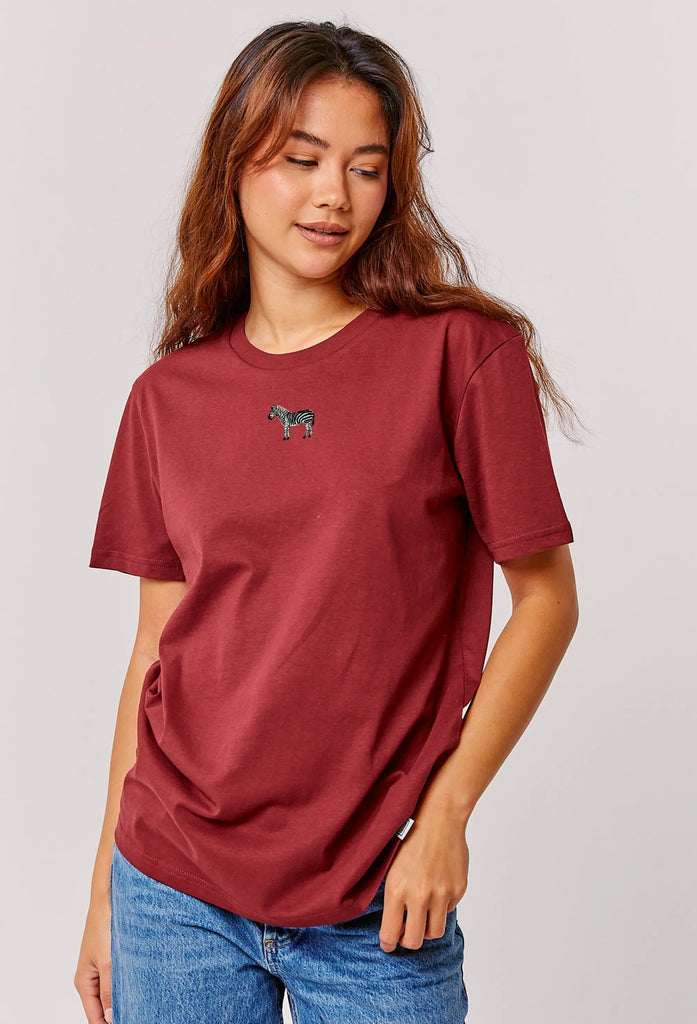 zebra womens t-shirt Big Wild Thought