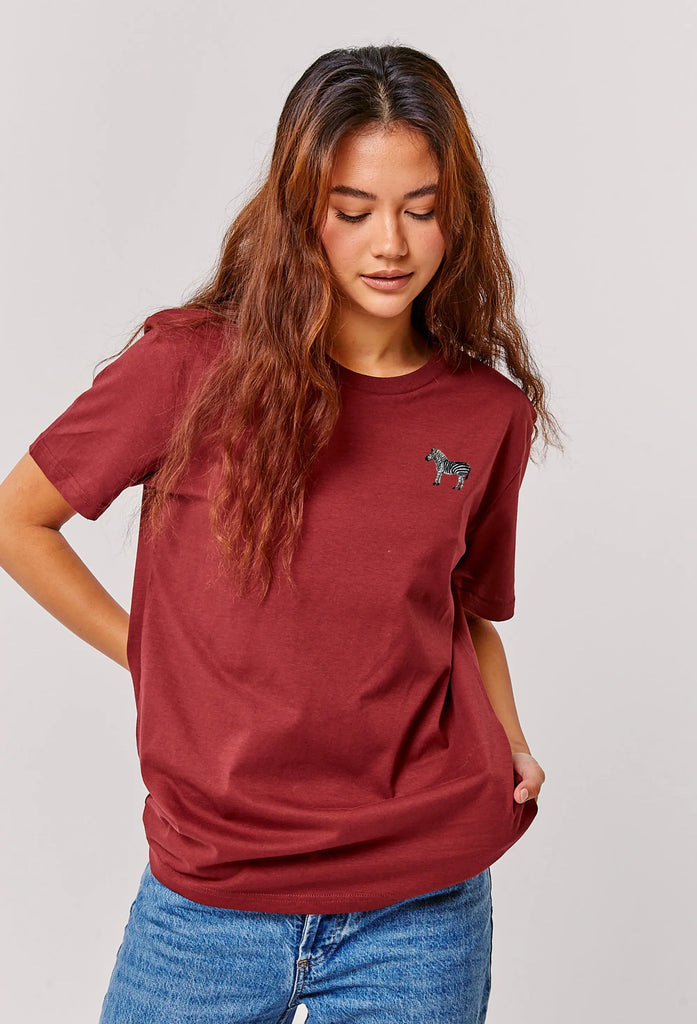 zebra womens t-shirt Big Wild Thought