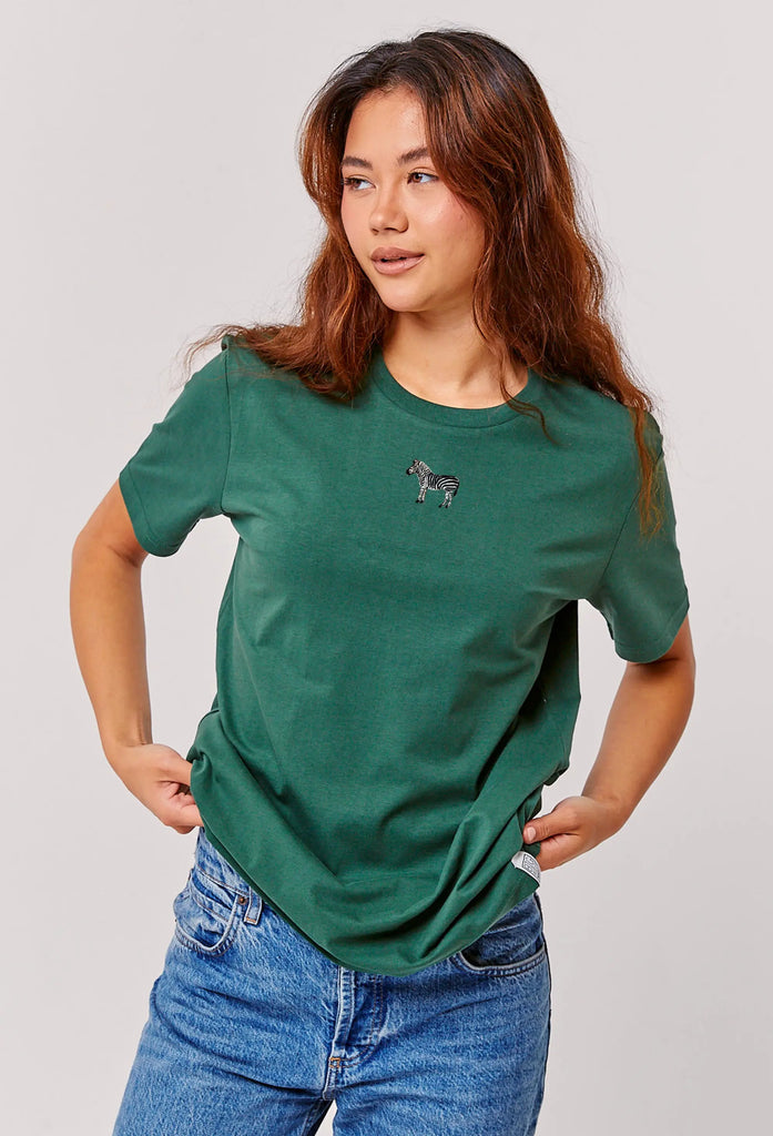 zebra womens t-shirt Big Wild Thought