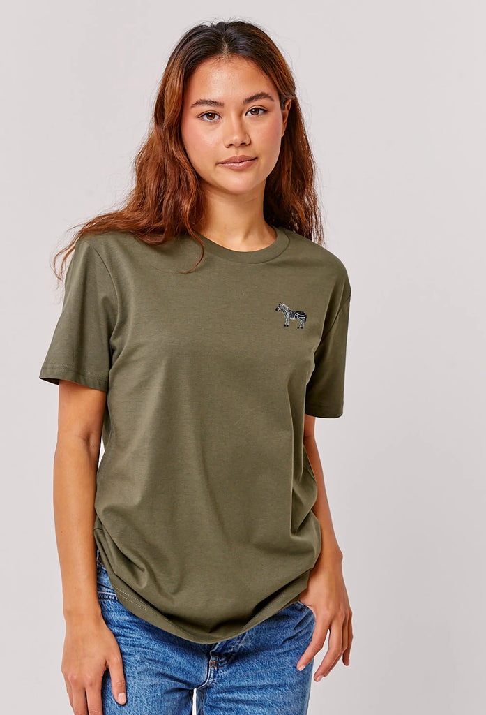 zebra womens t-shirt Big Wild Thought