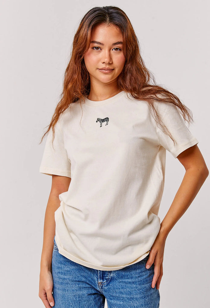 zebra womens t-shirt Big Wild Thought