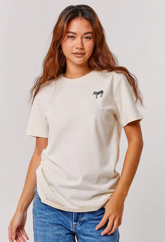 zebra womens t-shirt Big Wild Thought