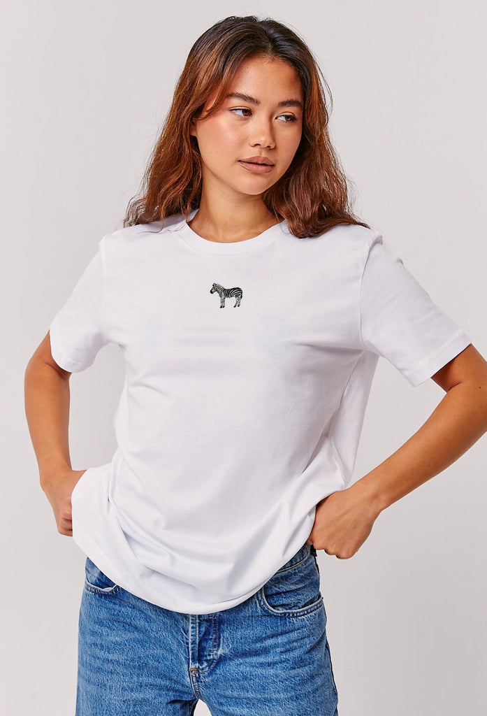 zebra womens t-shirt Big Wild Thought