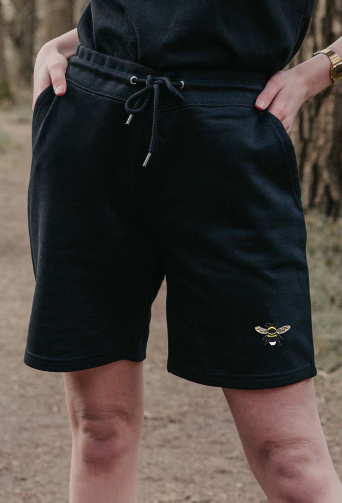 garden bumblebee womens sweat shorts Big Wild Thought