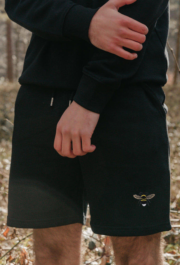 garden bumblebee mens sweat shorts Big Wild Thought