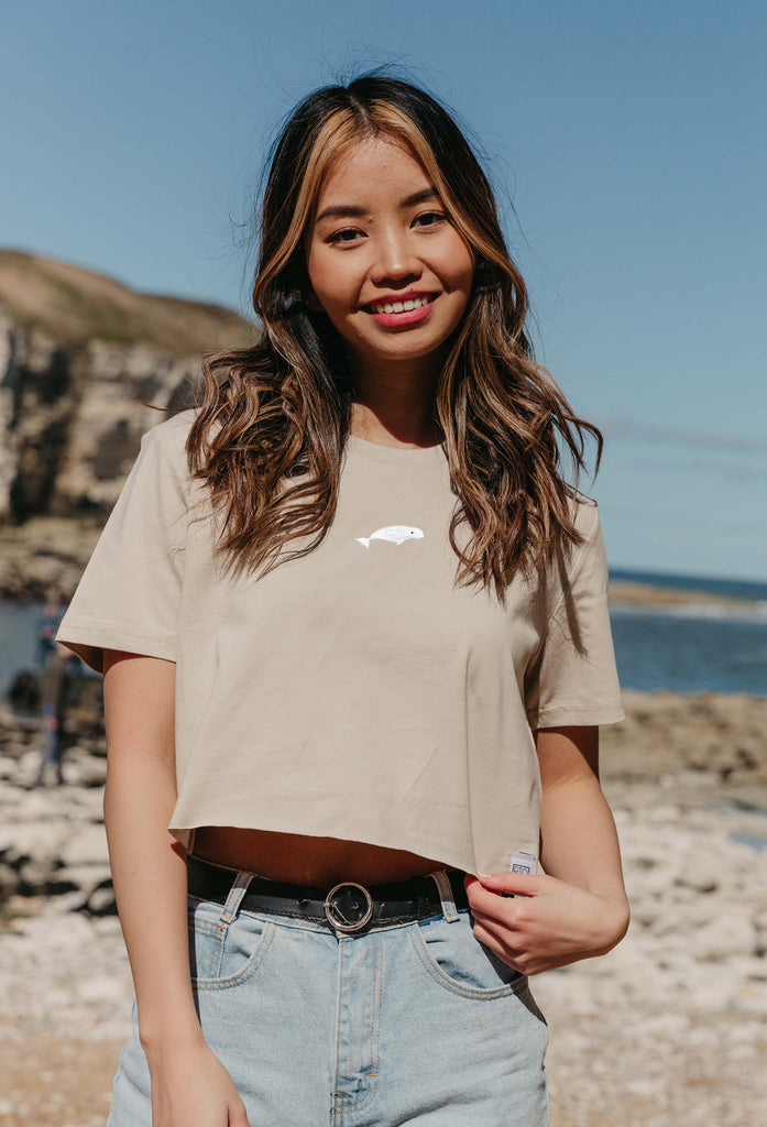 beluga womens cropped t-shirt Big Wild Thought