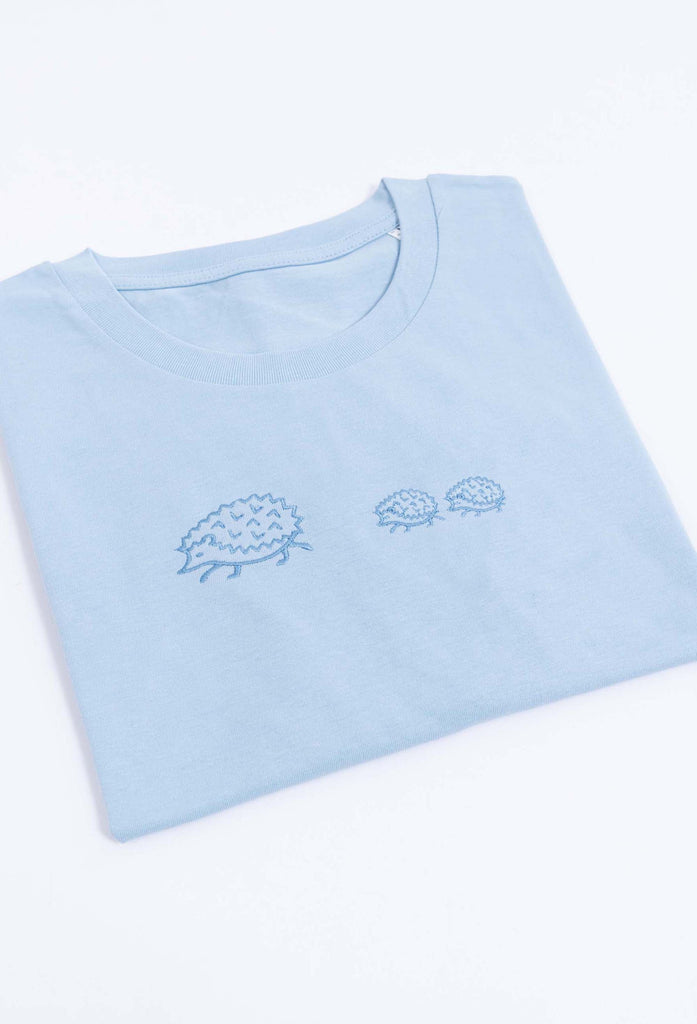 family of hedgehogs unisex cropped t-shirt Big Wild Thought