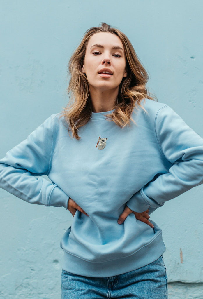 koala bear womens sweatshirt Big Wild Thought