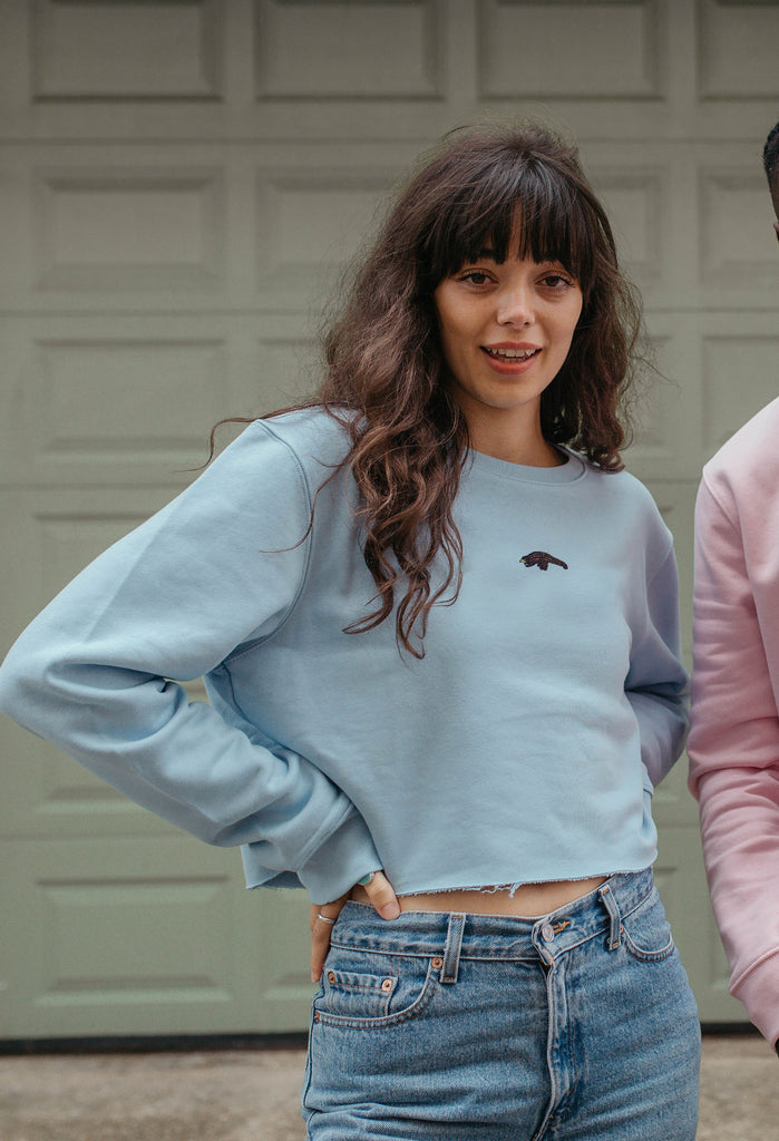 pangolin womens cropped sweatshirt Big Wild Thought