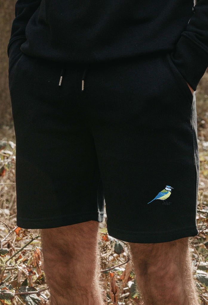 blue tit mens sweat shorts Big Wild Thought