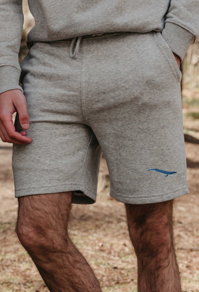 blue whale mens sweat shorts Big Wild Thought
