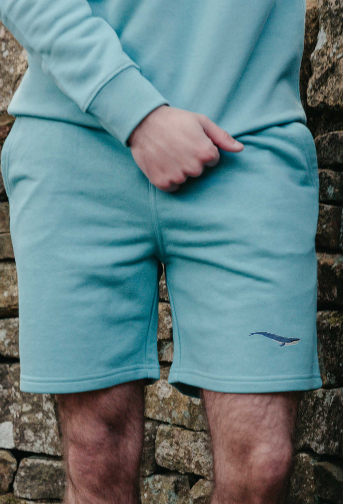 blue whale mens sweat shorts Big Wild Thought