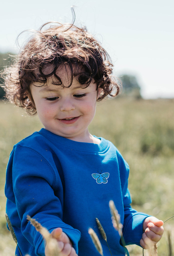 butterfly childrens sweatshirt Big Wild Thought