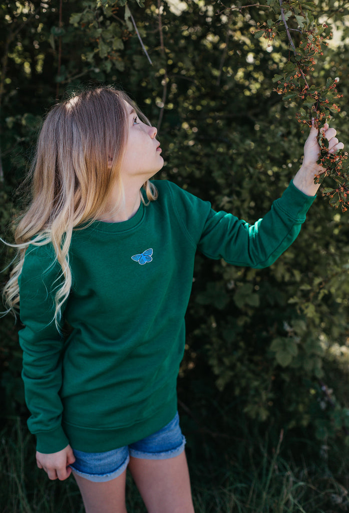 butterfly childrens sweatshirt Big Wild Thought