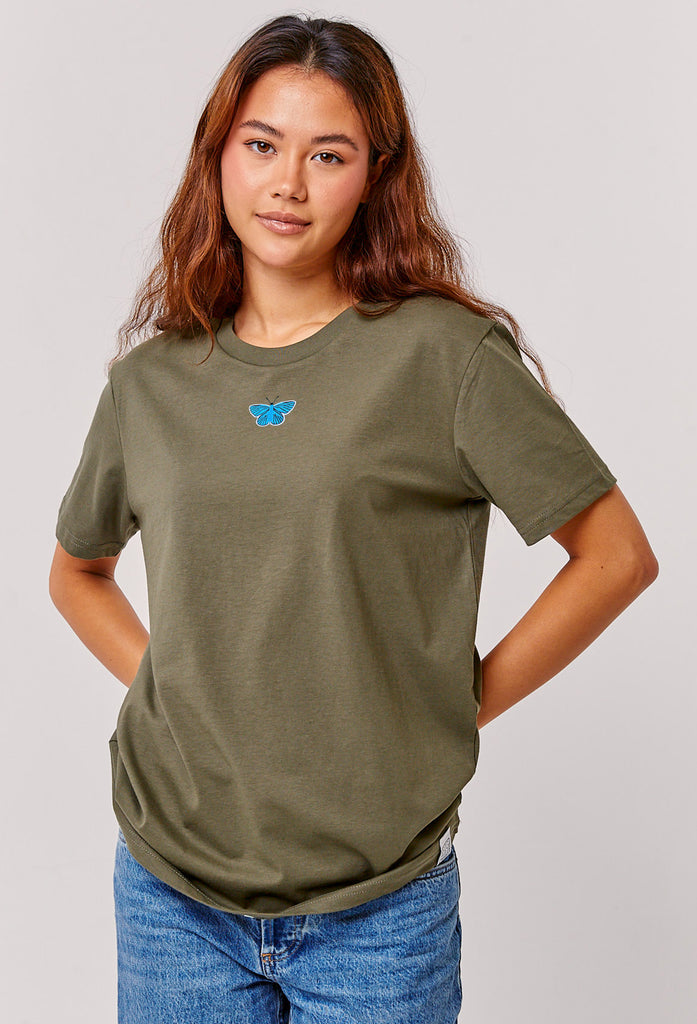 butterfly womens t-shirt Big Wild Thought