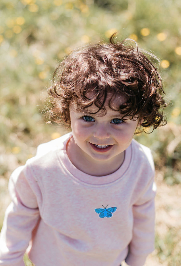 butterfly childrens sweatshirt Big Wild Thought
