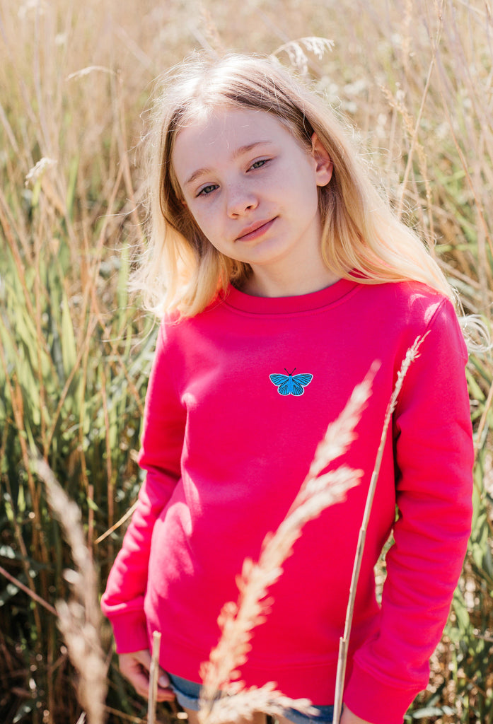 butterfly childrens sweatshirt Big Wild Thought